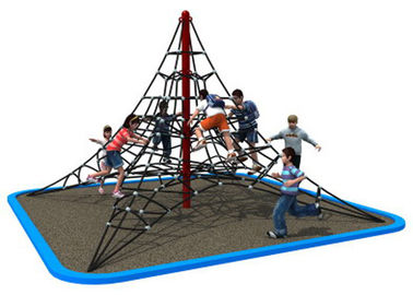 Galvanized Steel Pipe Rope Climbing Structure For Kindergarten KP-PW034